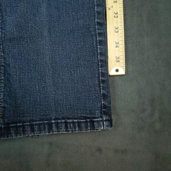 Urban Star Jeans Mens 32x30 Dark Wash Straight Leg Stretch Denim Blue Y2K Street - Picture 10 of 15